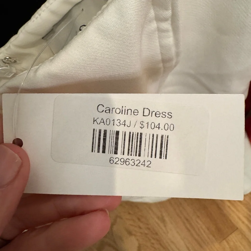 NWT Chic White Button-Front Mini Dress - Picture 4 of 5